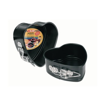 Ibili Moule à charnière Cœur Noir