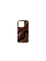 Ideal of Sweden Coque arrière Dark Amber Marble iPhone 15 Pro