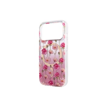 IDOS Mirror Case, Magsafe, Iphone 16 Pro Max, Rose Blush Floral IDOS Mirror Case, Magsafe, Iphone 16 Pro Max, Rose Blush Floral
