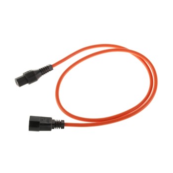 IECLock Netzcâble 0.5m orange, IECLock C13 - C14, 3x1.0mm2, H05VV-F IECLock Netzcâble 0.5m orange, IECLock C13 - C14, 3x1.0mm2, H05VV-F