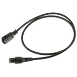 IECLock Netzkabel 1.0m schwarz, IECLock C13 - C14, 3x1.0mm2, H05VV-F