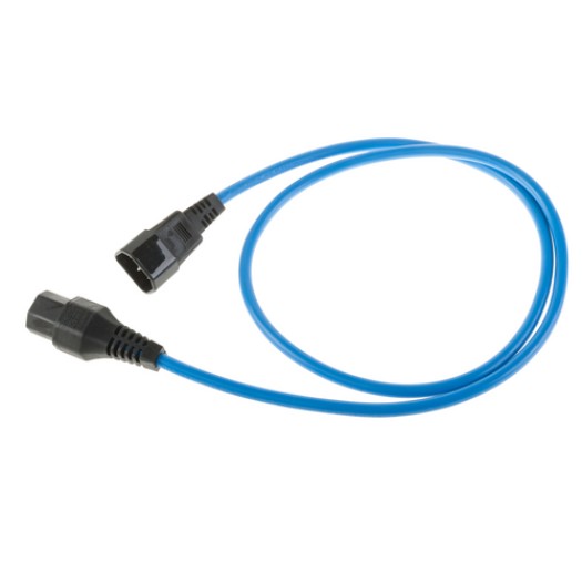 IECLock Netzcâble 1.0m bleu, IECLock C13 - C14, 3x1.0mm2, H05VV-F