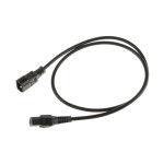 IECLock Netzcable 2.0m black, IECLock C13 - C14, 3x1.0mm2, H05VV-F