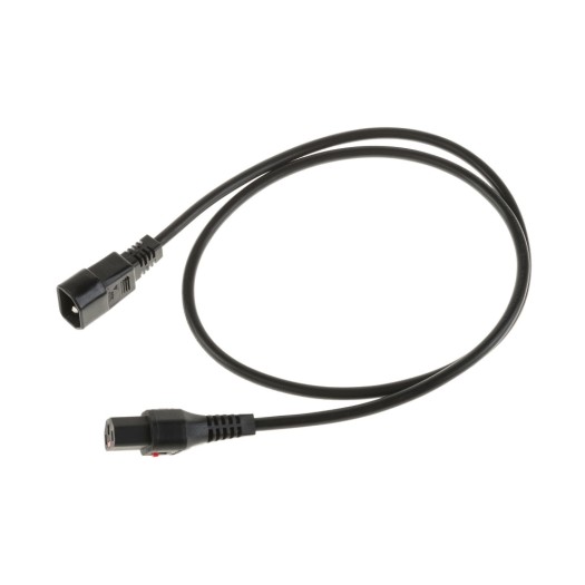 IECLock Netzcâble 2.0m noir, IECLock C13 - C14, 3x1.0mm2, H05VV-F