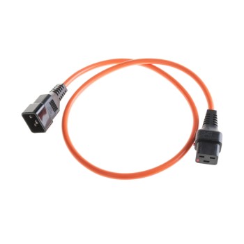IECLock Netzkabel 2.0m orange, IECLock C19 - C20, 3x1.5mm2, H05VV-F