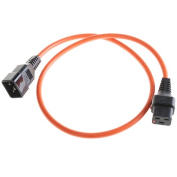 IECLock Netzcâble 3.0m orange, IECLock C19 - C20, 3x1.5mm2, H05VV-F
