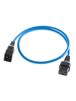 IECLock Netzcable 1.0m blue, IECLock C19 - C20, 3x1.5mm2, H05VV-F