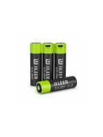 IILEER Piles rechargeables au lithium IILEER AA 1 200 mAh, lot de 4