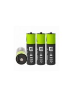 IILEER Piles rechargeables au lithium AA 2000 mAh, 4 Pièce/s