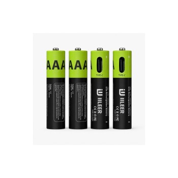 IILEER Piles rechargeables au lithium AAA 500 mAh, 4 Pièce/s IILEER Piles rechargeables au lithium AAA 500 mAh, 4 Pièce/s