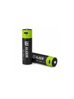 IILEER IILEER 18650 Batteries rechargeables au lithium 2000 mAh, lot de 2