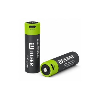 IILEER IILEER 21700 Batteries rechargeables au lithium 5000 mAh, lot de 2 IILEER IILEER 21700 Batteries rechargeables au lithium 5000 mAh, lot de 2