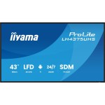 Iiyama LH4375UHS-B2AG, 43, IPS, UHD, 500cd, SDM, DPOut, Android