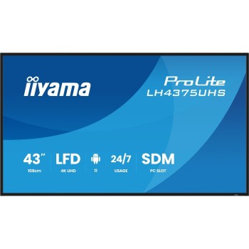 Iiyama LH4375UHS-B2AG, 43, IPS, UHD, 500cd, SDM, DPOut, Android Iiyama LH4375UHS-B2AG, 43, IPS, UHD, 500cd, SDM, DPOut, Android