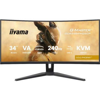IIYAMA 34 GCB3486WQSCP-B1, VA-panel Gaming 3440x1440 240Hz IIYAMA 34 GCB3486WQSCP-B1, VA-panel Gaming 3440x1440 240Hz