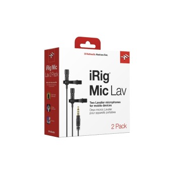 IK Multimedia Microphone iRig Mic Lav Ensemble de 2