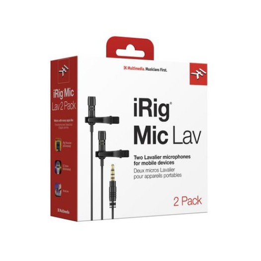 IK Multimedia Microphone iRig Mic Lav Ensemble de 2