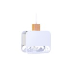 Illurbana Lampe suspendue Straight Camper 45 1x E27, Blanc