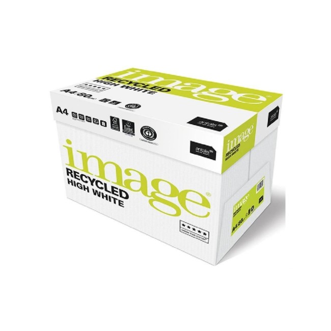 Image Papier pour imprimante Recycled A4, Extra-blanc, 80 g/m², 2500 Feuille