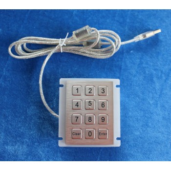 Clavier métal pour l'extérieur - résistant à l'eau -anti vandale Clavier métal pour l'extérieur - résistant à l'eau -anti vandale