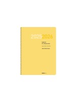 ingold-biwa Agenda journalier Édition Spiral 2025/2026, Jaune