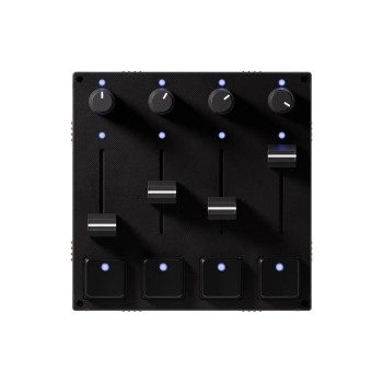Intech Grid 3 PBF4, 4x Fader, 4x Poti, 4x Druckknopf Intech Grid 3 PBF4, 4x Fader, 4x Poti, 4x Druckknopf