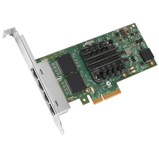 Intel I350T4v2: 4 Port Server Adapter, PCI-Express-x4 Gen2, Intel I350 Chipsatz