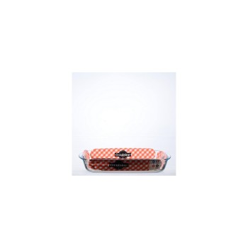 International Cookware Plat à gratin 35 x 22 cm Angulaire, Transparent