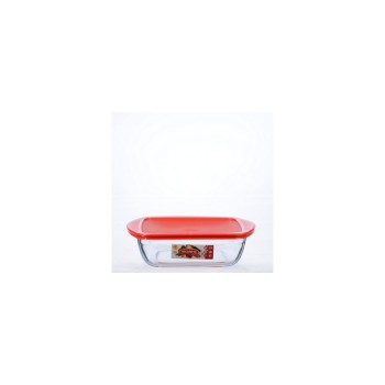 International Cookware Plat à gratin 25 x 22 cm Angulaire, Transparent