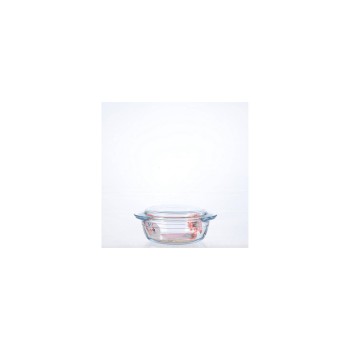 International Cookware Plat à gratin Cocotte 1 l, Rond, Transparent