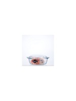 International Cookware Plat à gratin Cocotte 2.3 l, Rond, Transparent