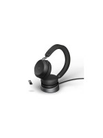 Jabra Casque avec micro Evolve2 75 Duo MS Noir, USB-A, avec station de chargement