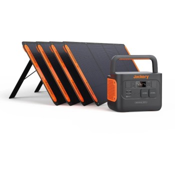 Jackery Explorer 1000 Pro Powerstation Kit, 1002 Wh Li-ion NMC Akku + 4 Saga200 Jackery Explorer 1000 Pro Powerstation Kit, 1002 Wh Li-ion NMC Akku + 4 Saga200