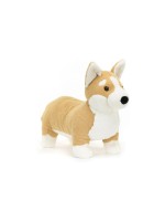Jellycat Animal en peluche Betty Corgi Dog Marron, Medium 26 cm