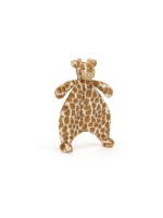 Jellycat Animal en peluche Couverture de girafe timide brun, 27 cm
