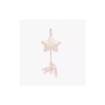 Schüchternes Kaninchen Musical Pull Mobile, pink