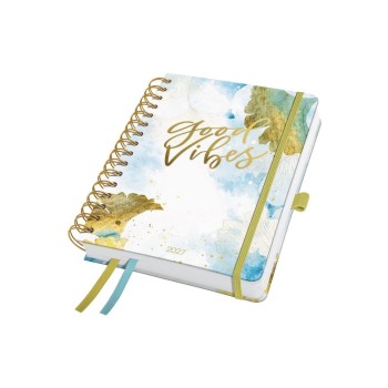 Jolie Wochenagenda Inspire, Good Vibes, A5, Spiralb., 1W/2S, 240 Seiten, 16.8x21.5cm Jolie Wochenagenda Inspire, Good Vibes, A5, Spiralb., 1W/2S, 240 Seiten, 16.8x21.5cm