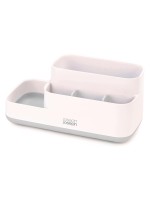 Joseph Joseph Supports pour ustensiles de salle de bains EasyStore, Blanc / Gris, 5 x 12 x 12 cm