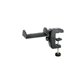 K&M 16085, Kopfhörerhalter, mit Tischklammer, schwarz