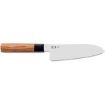 Kai Couteau santoku Red Wood Brun
