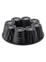 Kaiser Moule à pâtisserie à motif Tartelettes et tartelettes 26 cm, Noir