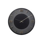 Kare Horloge murale Leonardo Ø 49 cm, Noir