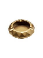 Kare Aschenbecher Avantgarde Gold, Grösse: 15x4cm, Metall