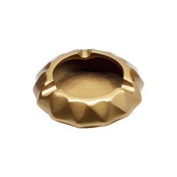 Kare Aschenbecher Avantgarde Gold, Grösse: 15x4cm, Metall Kare Aschenbecher Avantgarde Gold, Grösse: 15x4cm, Metall