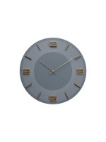 Kare Horloge murale Leonardo, gris / or