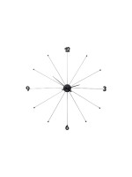 Kare Horloge murale Like Umbrella, Black