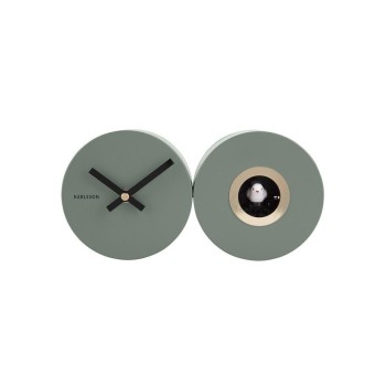 KARLSSON Horloge murale Coucou Vert mat