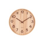 KARLSSON Horloge murale Pure Ø 40 cm, Brun clair