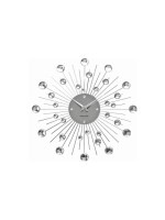 KARLSSON Wanduhr Sunburst Medium silver, Stahl, 30x4 cm (DxT), exkl. 1xAA Batterie