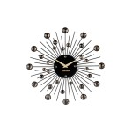 KARLSSON Horloge murale Sunburst Medium Ø 30 cm, Noir